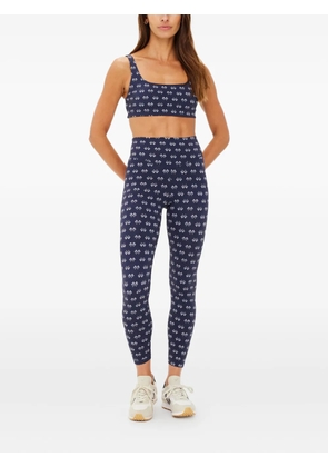 The Upside high-waisted geometric-print trousers - Blue