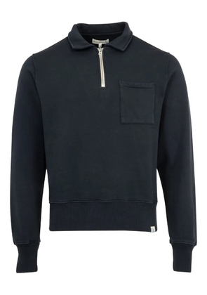 Merz B. Schwanen zip-collar pocket polo shirt - Grey