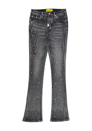 GUAPI crystal-embellished jeans - Black