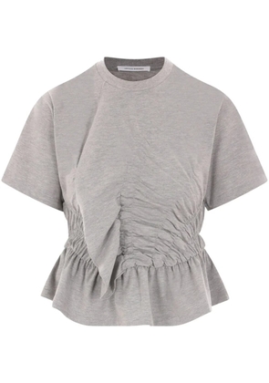Cecilie Bahnsen ruched T-shirt - Grey