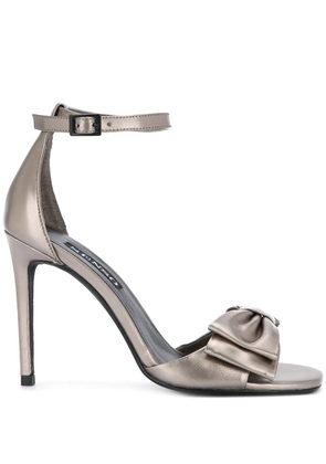 Senso bow stiletto sandals - Metallic