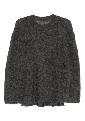 LESS crew-neck top - Grey