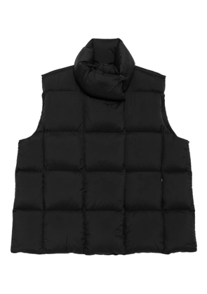JNBY square edge down vest - Black