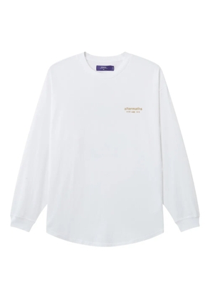 aftermaths graphic-print long-sleeve T-shirt - White
