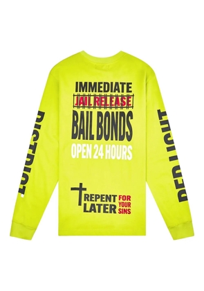RTA logo-print long sleeve T-shirt - Yellow