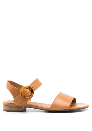 Sarah Chofakian Sta Monica leather sandals - Brown