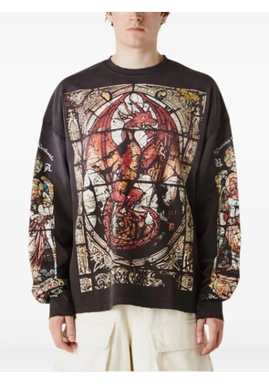 UNTITLED ARTWORKS graphic-print long-sleeve t-shirt - Black