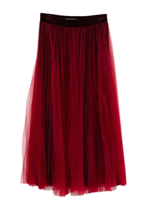 STYLAND pleated-tulle skirt - Red