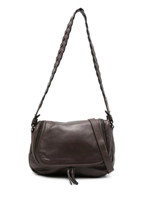 Reptile's House medium braided-strap leather shoulder bag - Brown