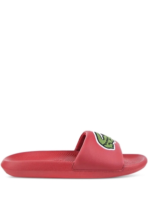 Lacoste Croco slides - Red