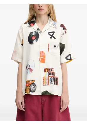 Carhartt WIP Jacob Rochester music-print shirt - White