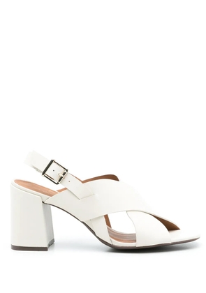 Sarah Chofakian Highway 85mm leather sandals - White