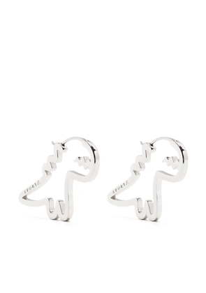 SPORT b. by agnès b. dino-shape earrings - Silver