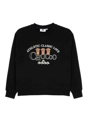 CHOCOOLATE puppy-embroidered sweatshirt - Black
