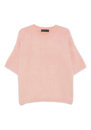 Phisique Du Role short-sleeve crew-neck sweater - Pink