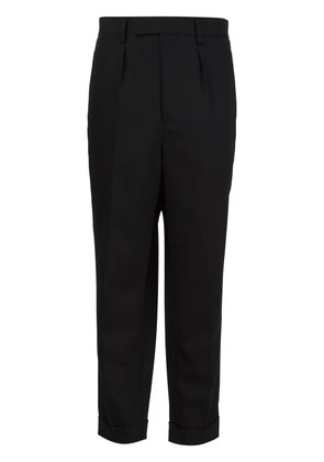 Junya Watanabe wide leg turn-up trousers - Black