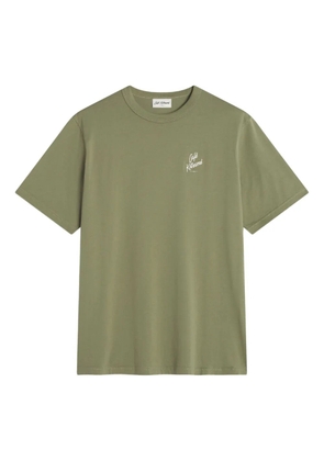 CAFÉ KITSUNÉ logo-embroidered T-shirt - Green