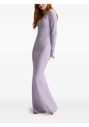 St. John sequin knit maxi dress - Purple