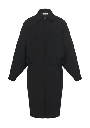 The Row Mave zip-front balloon-sleeve dress - Black