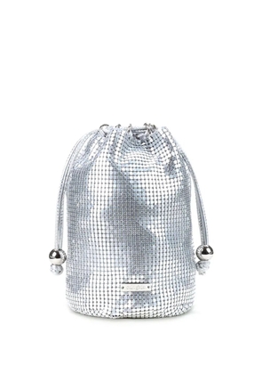Cult Gaia Gypsum chainmail bucket bag - Silver
