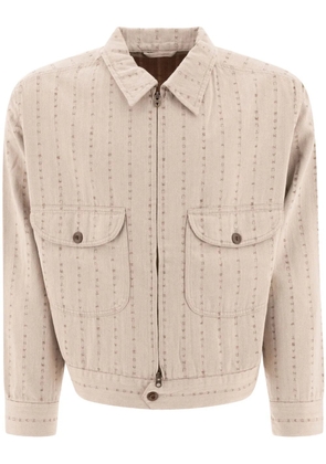 Human Made striped bomber jacket - Neutrals