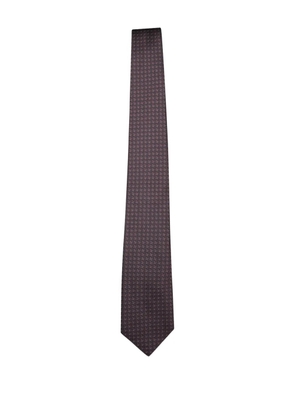 Canali geometric-pattern tie - Brown
