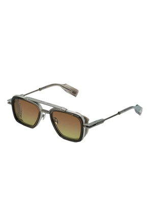 T Henri Eyewear geometric-frame gradient-lens sunglasses - Grey