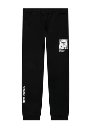 Helmut Lang logo-print joggers - Black