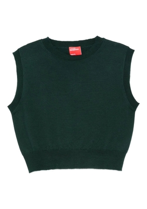 Merci round-neck sleeveless top - Green