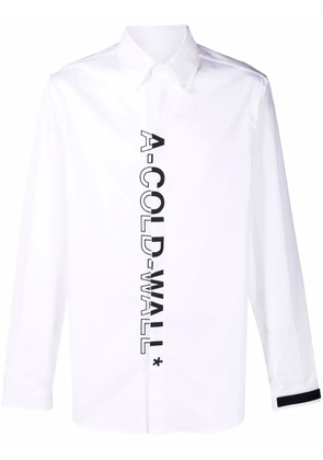 A-COLD-WALL* vertical logo print shirt - White