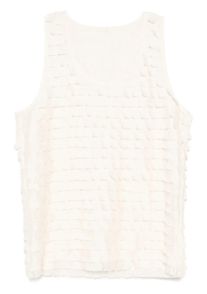 System textured tank top - Neutrals