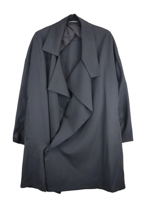 Yohji Yamamoto drape-neck coat - Black