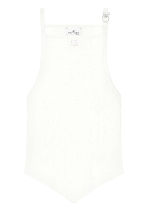 Courrèges pointy tank top - White