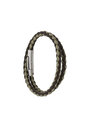 Tod's two-tone weave wrap bracelet - Green