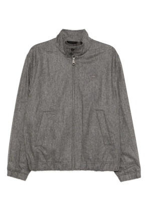 Lacoste logo-embroidered jacket - Grey