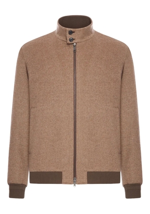 Zegna Oasis cashmere bomber jacket - Brown