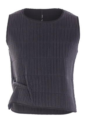Maria Calderara pleated sleeveless top - Black
