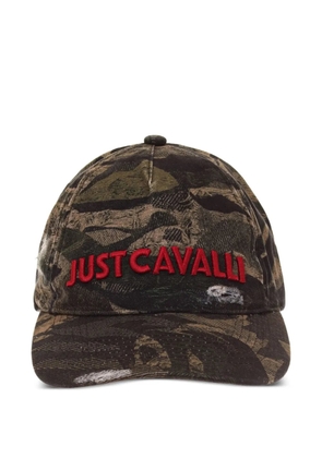 Just Cavalli camouflage-print baseball cap - Green