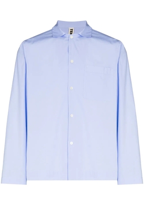 TEKLA organic cotton pajamas shirt - Blue
