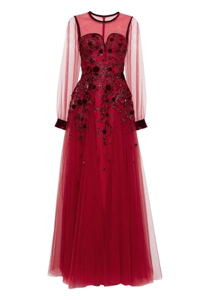 Saiid Kobeisy embroidered tulle dress
