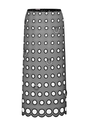 Nuè cut-out embellished straight skirt - Grey