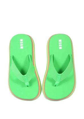 MSGM striped slides - Green