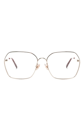 Chloé Eyewear metal geometric-frame glasses - Gold