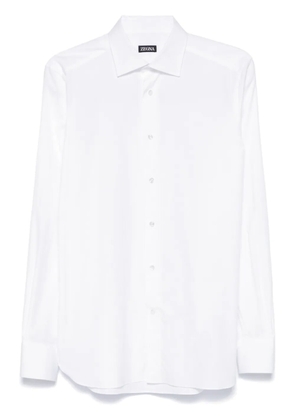 Zegna cutaway-collar shirt - White