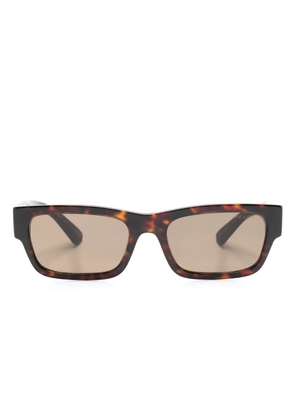 Prada Eyewear logo-plaque sunglasses - Brown