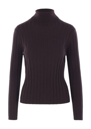 Allude ribbed turtleneck sweater - Brown