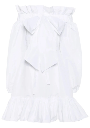 Patou Volume ruffled minidress - White