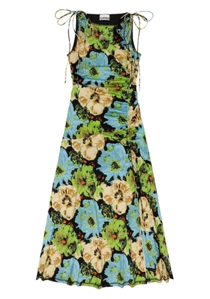GANNI floral-print dress - Green