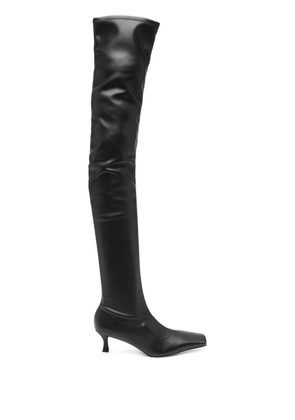 Proenza Schouler 60mm calf leather thigh-high boots - Black
