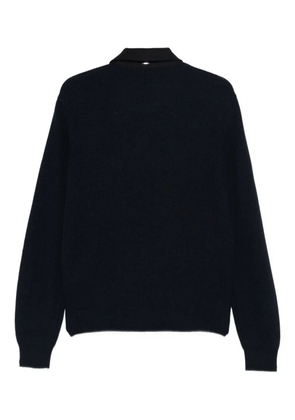 Herno zip-up collared jacket - Blue